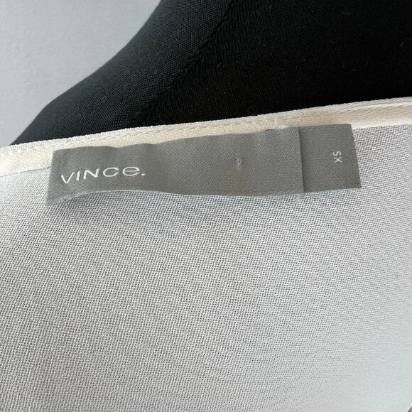 VINCE Rib Cuff Dolman Top Blouse Off White Boat Neck Pullover Size XS NEW - Picture 8 of 11